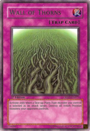 Wall of Thorns (CRMS-EN079) - Crimson Crisis Unlimited