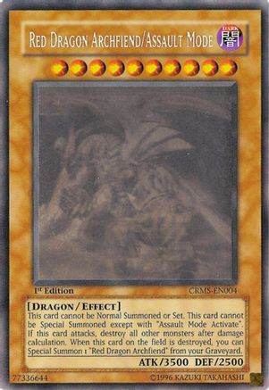 Red Dragon Archfiend/Assault Mode (Ghost Rare) (CRMS-EN004) - Crimson Crisis Unlimited