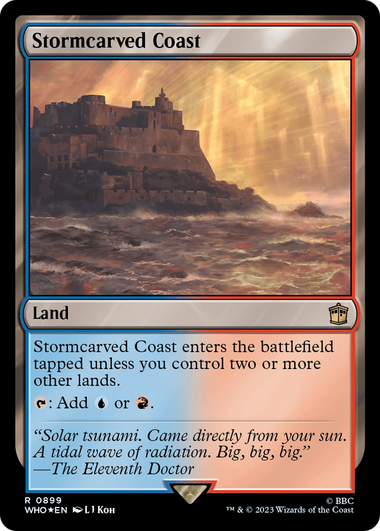 Stormcarved Coast (Surge Foil) (WHO-899) - Doctor Who Foil