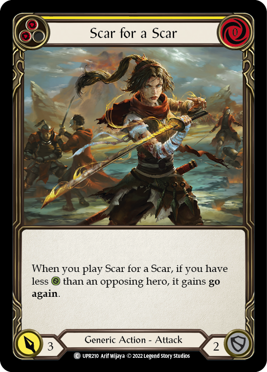 Scar for a Scar (Yellow) [UPR210] (Uprising) | The CG Realm