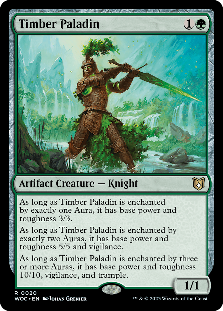 Timber Paladin [Wilds of Eldraine Commander] | The CG Realm