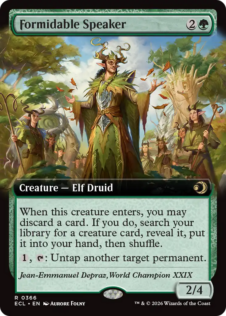 Formidable Speaker (Extended Art) [Lorwyn Eclipsed] | The CG Realm