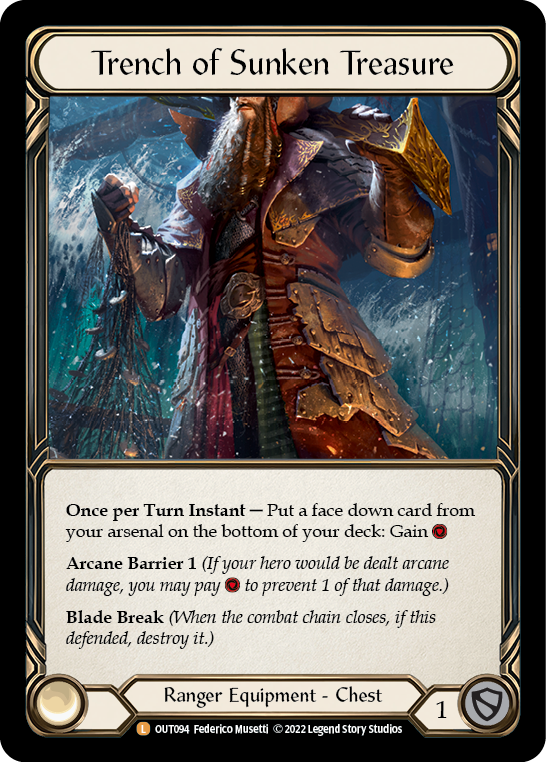 Trench of Sunken Treasure [OUT094] (Outsiders)  Cold Foil | The CG Realm