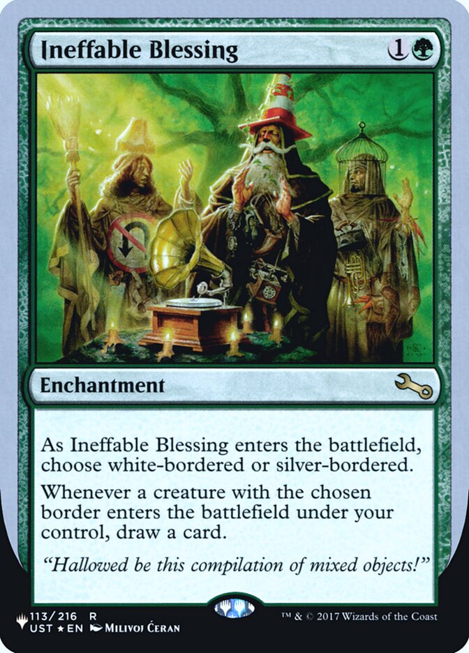 Ineffable Blessing (Bordered) (Unfinity Foil Edition) [The List] | The CG Realm