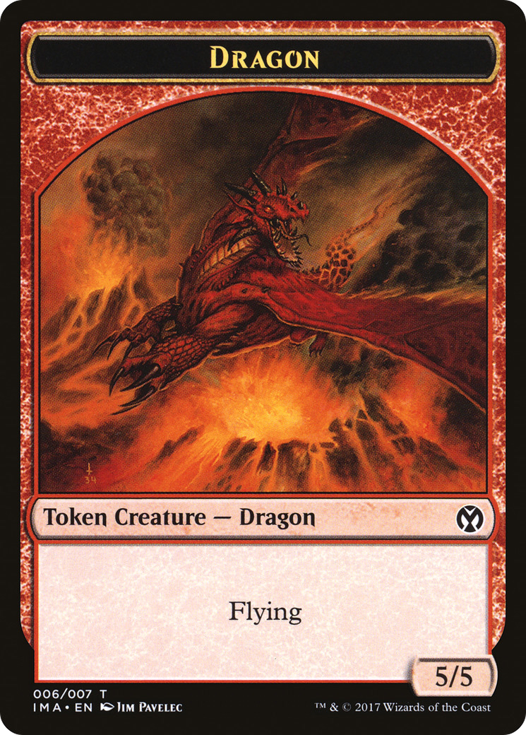 Dragon Token (006) (IMA-006) - Iconic Masters Tokens