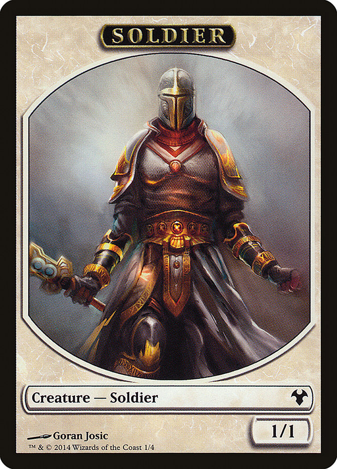 Soldier // Spirit Double-Sided Token (MD1-001) - Modern Event Deck 2014 Tokens