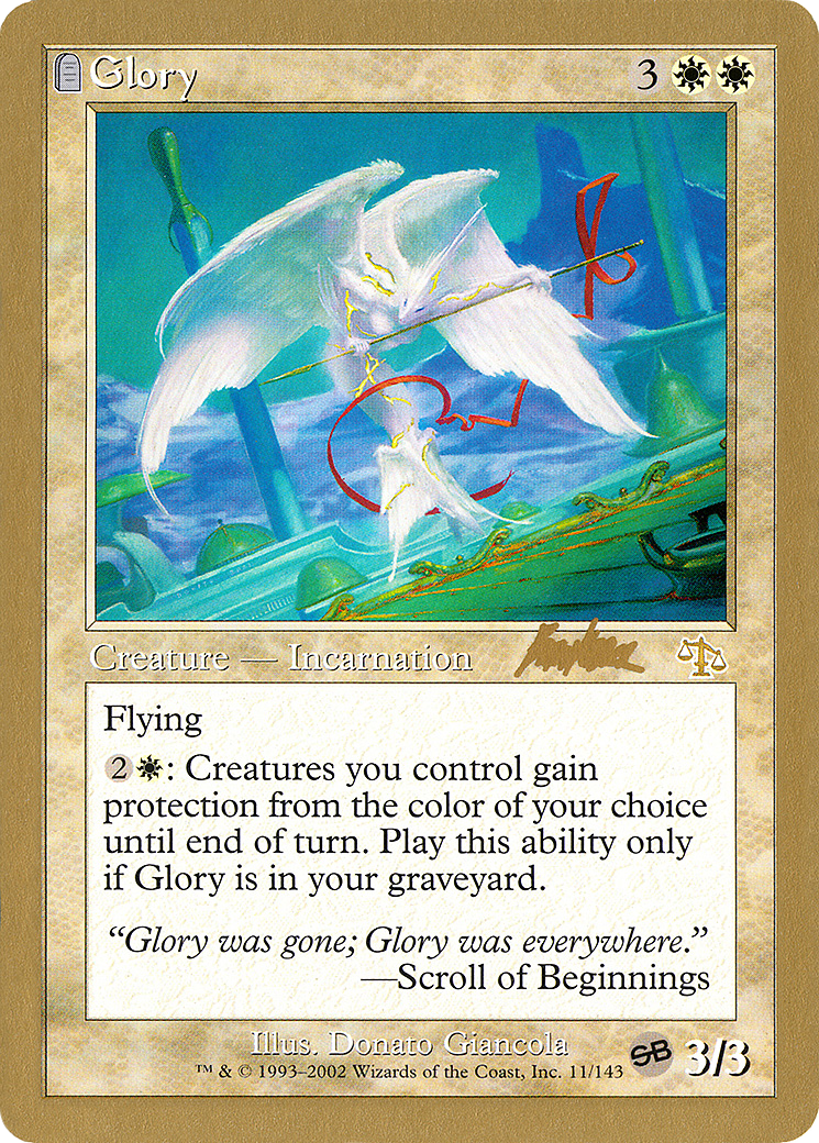 Glory - 2002 Brian Kibler (JUD) (SB) (WCD-) - World Championship Decks 2002: (tombstone)