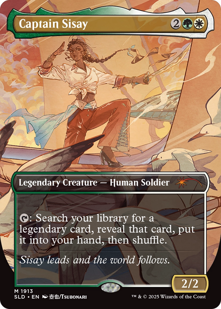 Captain Sisay (1913) (SLD-1913) - Secret Lair Drop (Borderless) Foil