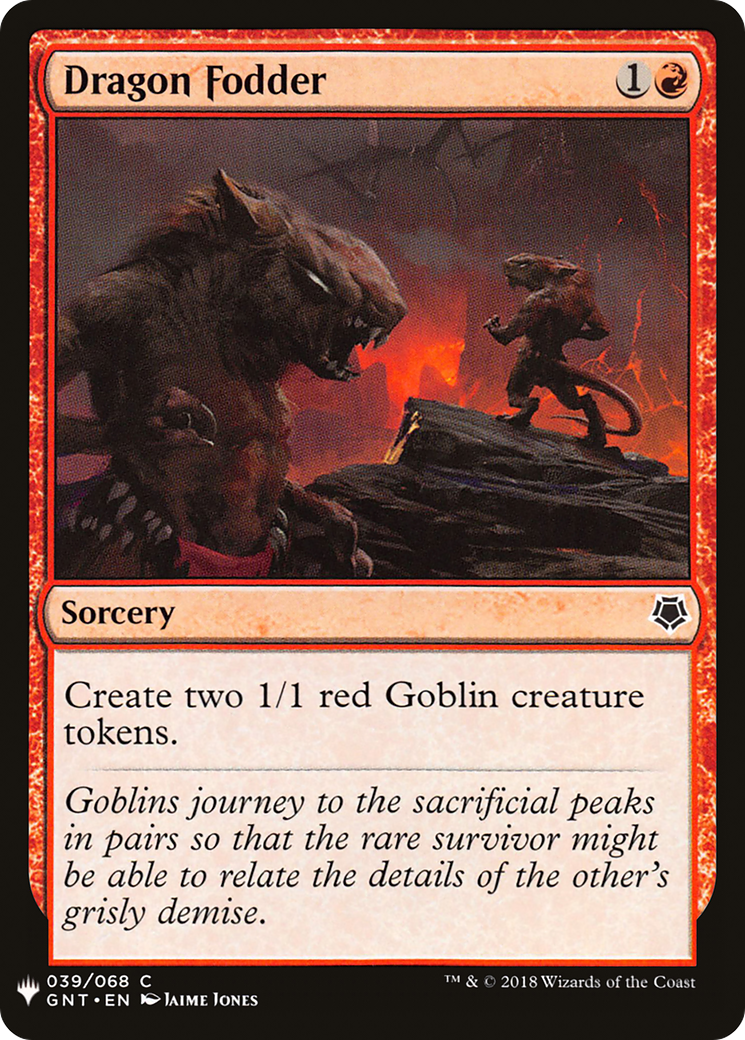 Dragon Fodder (LIST-GNT-39) - The List
