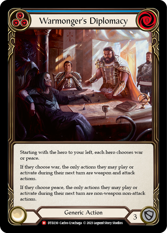 Warmonger's Diplomacy [DTD230] (Dusk Till Dawn) | The CG Realm
