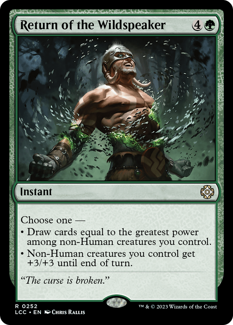 Return of the Wildspeaker [The Lost Caverns of Ixalan Commander] | The CG Realm