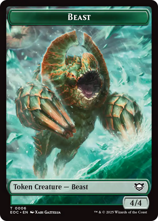 Thopter // Beast (0006) Double-Sided Token (EOC-16 // 6) - Commander: Edge of Eternities Foil