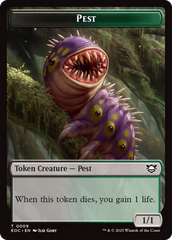 Copy // Pest Double-Sided Token [Edge of Eternities Commander Tokens] | The CG Realm