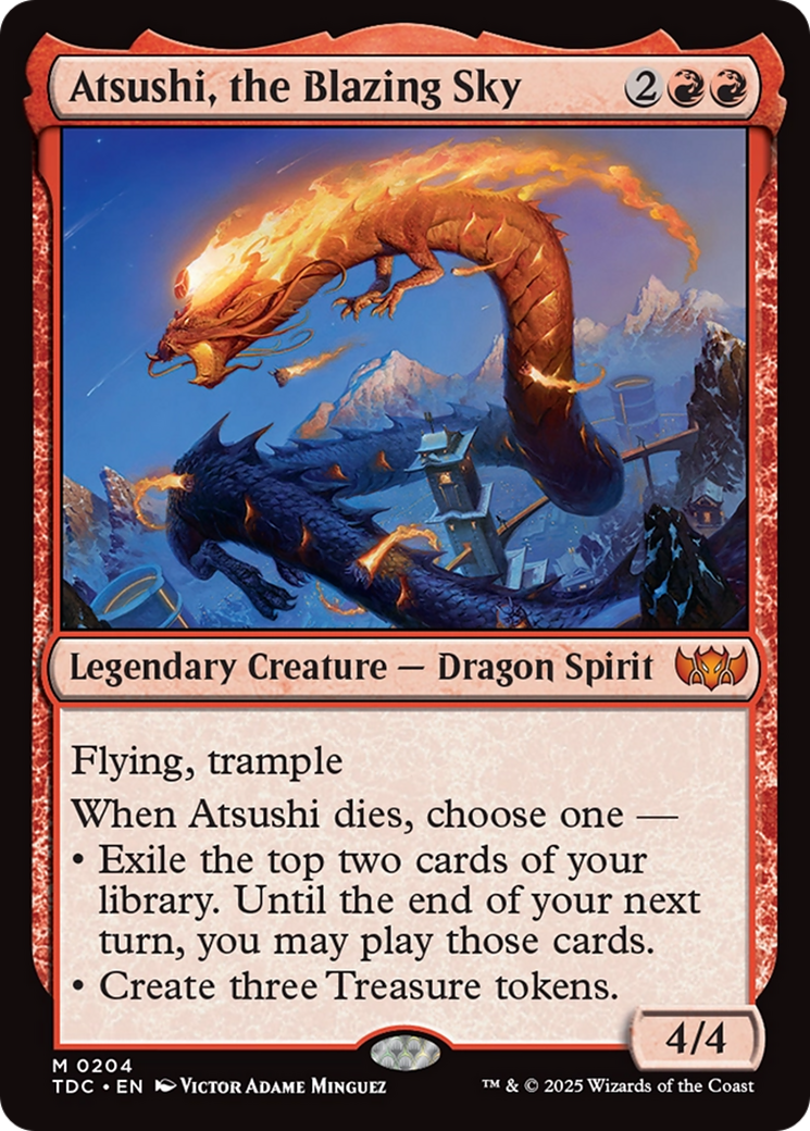Atsushi, the Blazing Sky [Tarkir: Dragonstorm Commander] | The CG Realm