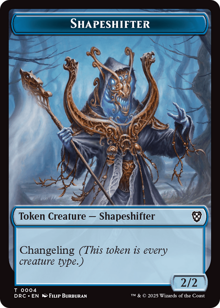 Zombie Army // Shapeshifter Double-Sided Token (DRC-8 // 4) - Commander: Aetherdrift