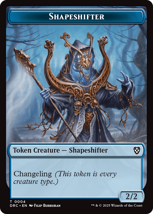 Zombie Army // Shapeshifter Double-Sided Token (DRC-8 // 4) - Commander: Aetherdrift
