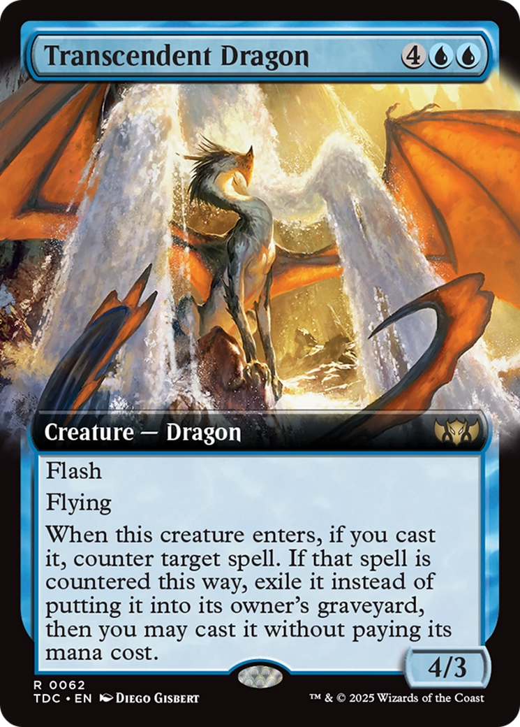 Transcendent Dragon (Extended Art) [Tarkir: Dragonstorm Commander] | The CG Realm