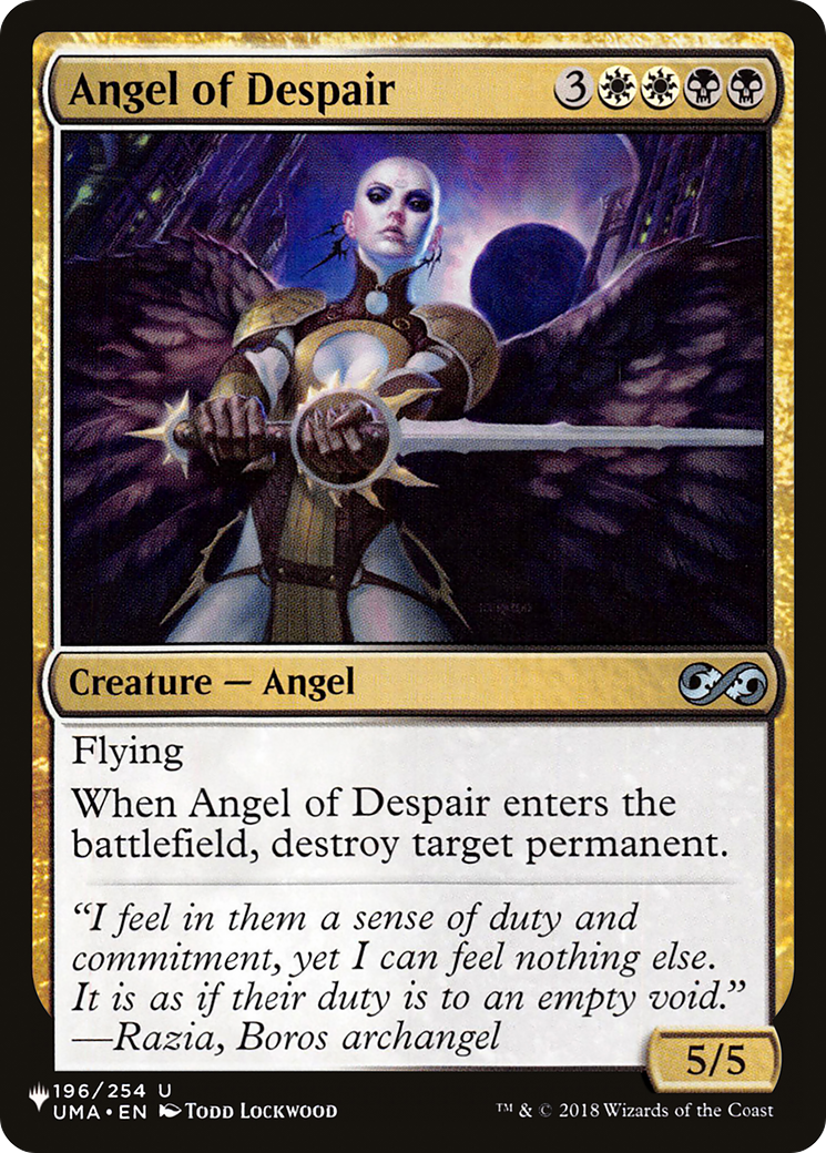 Angel of Despair [The List] | The CG Realm
