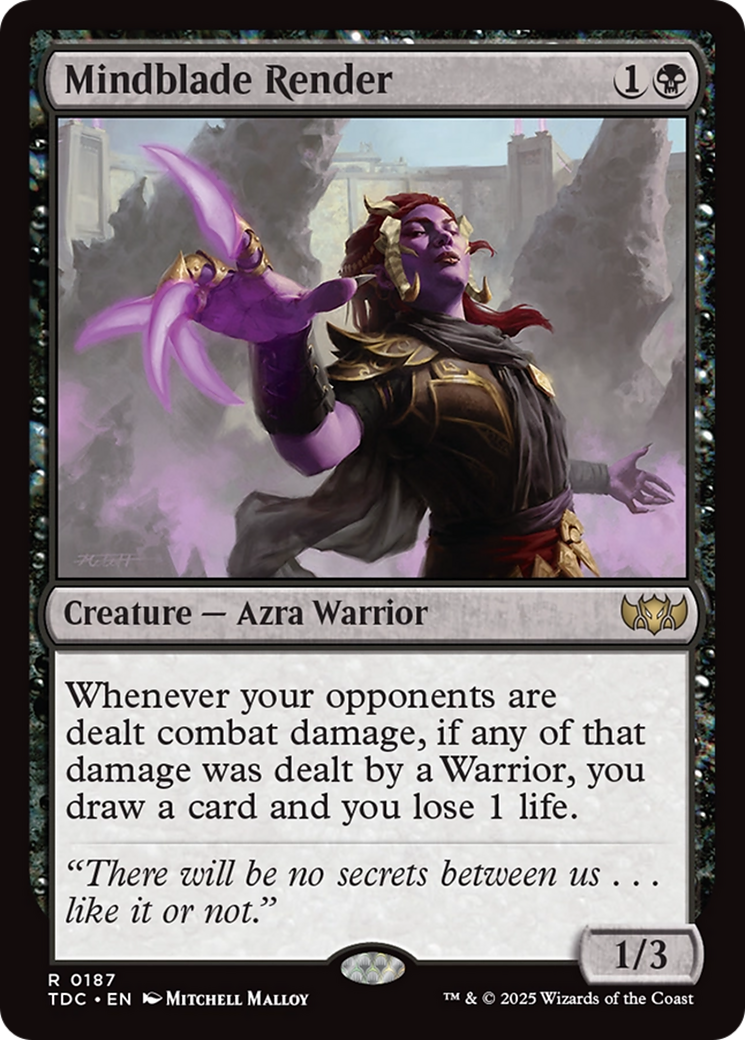 Mindblade Render [Tarkir: Dragonstorm Commander] | The CG Realm