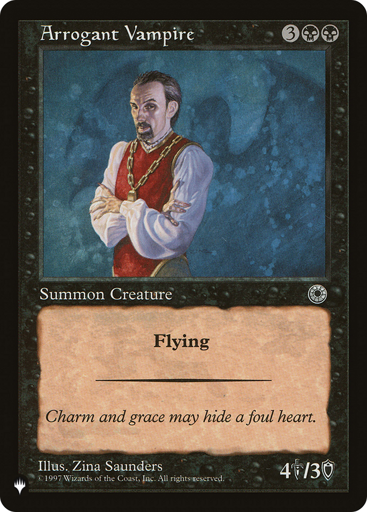 Arrogant Vampire [The List] | The CG Realm