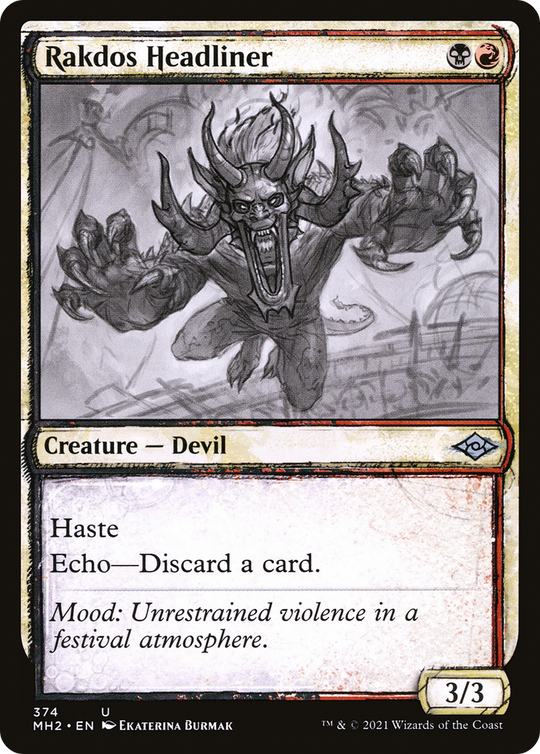 Rakdos Headliner (Showcase) (MH2-374) - Modern Horizons 2: (Showcase)