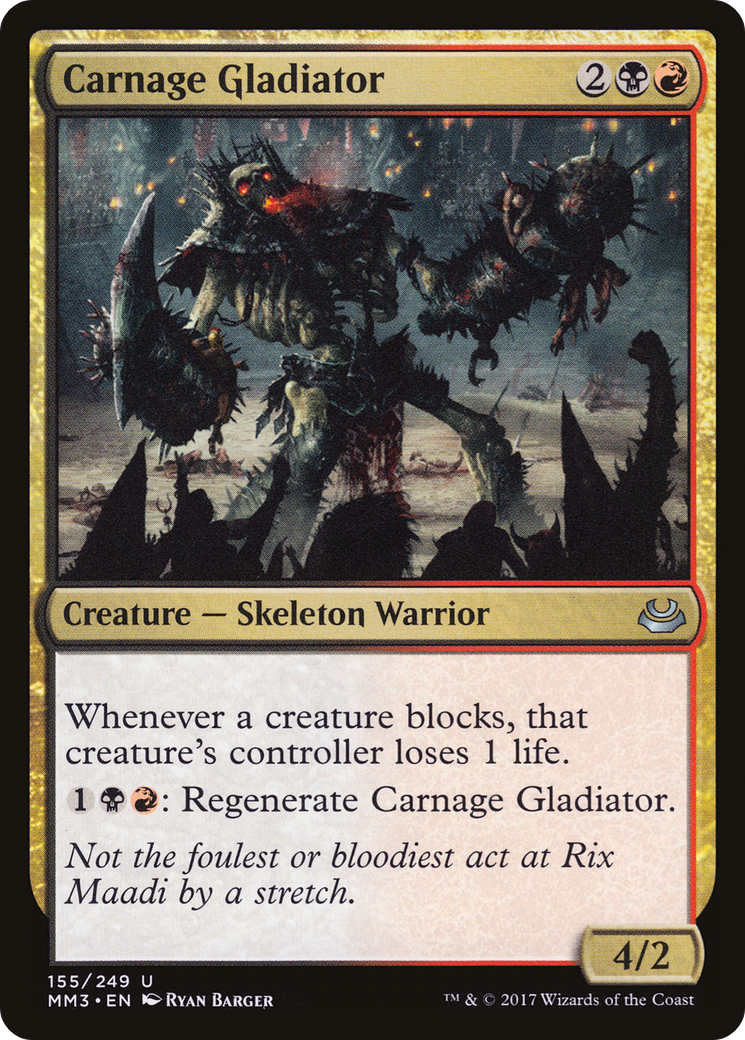 Carnage Gladiator (MM3-155) - Modern Masters 2017