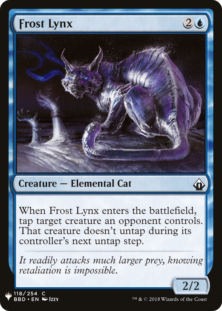 Frost Lynx (LIST-BBD-118) - The List