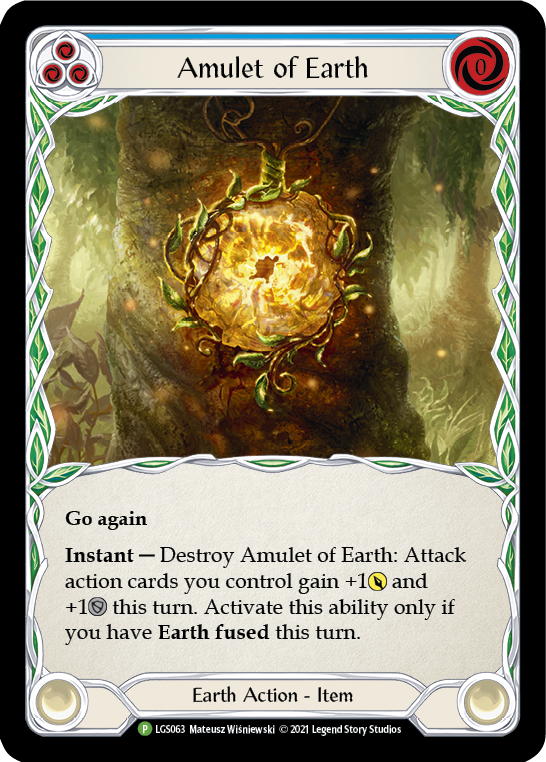 Amulet of Earth [LGS063] (Promo)  Cold Foil | The CG Realm