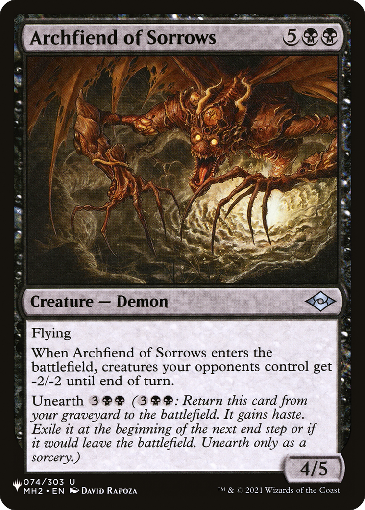Archfiend of Sorrows [The List] | The CG Realm