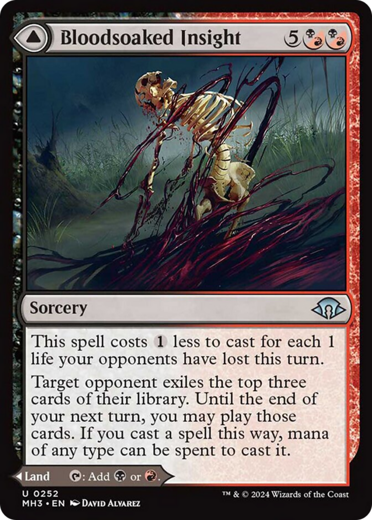 Bloodsoaked Insight // Sanguine Morass [Modern Horizons 3] | The CG Realm