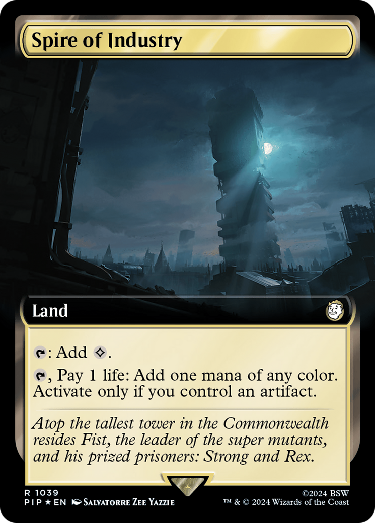 Spire of Industry (Extended Art) (Surge Foil) [Fallout] | The CG Realm