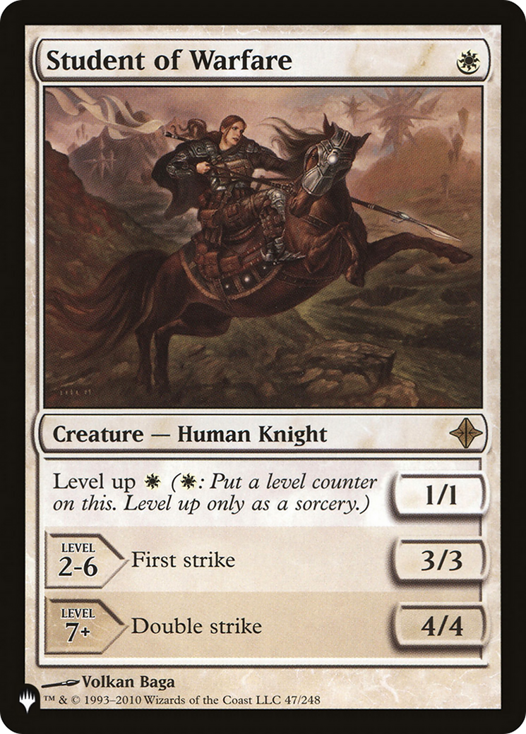 Student of Warfare (LIST-47/248) - The List