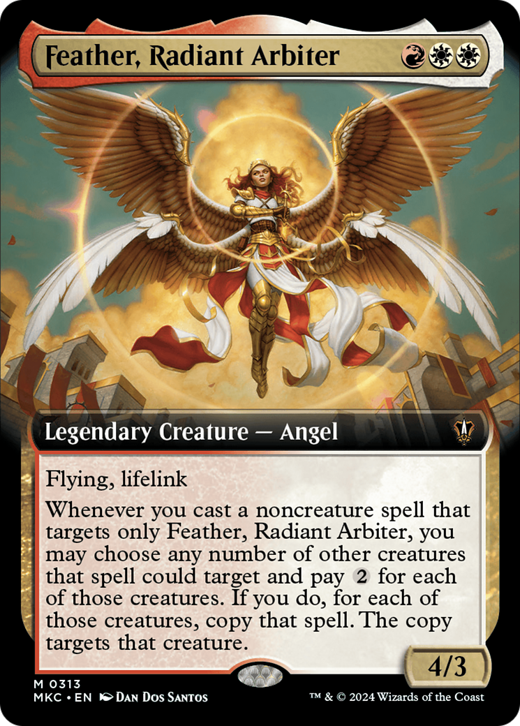 Feather, Radiant Arbiter (Extended Art) (MKC-313) - Murders at Karlov Manor Commander: (Extended Art)