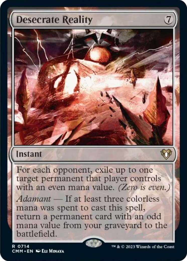 Desecrate Reality [Commander Masters] | The CG Realm