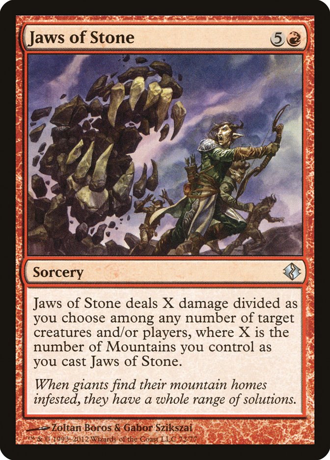 Jaws of Stone [Duel Decks: Venser vs. Koth] | The CG Realm