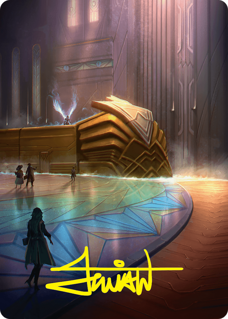 Plains Art Card (21/54) (Gold-Stamped Signature) [Foundations Art Series] | The CG Realm