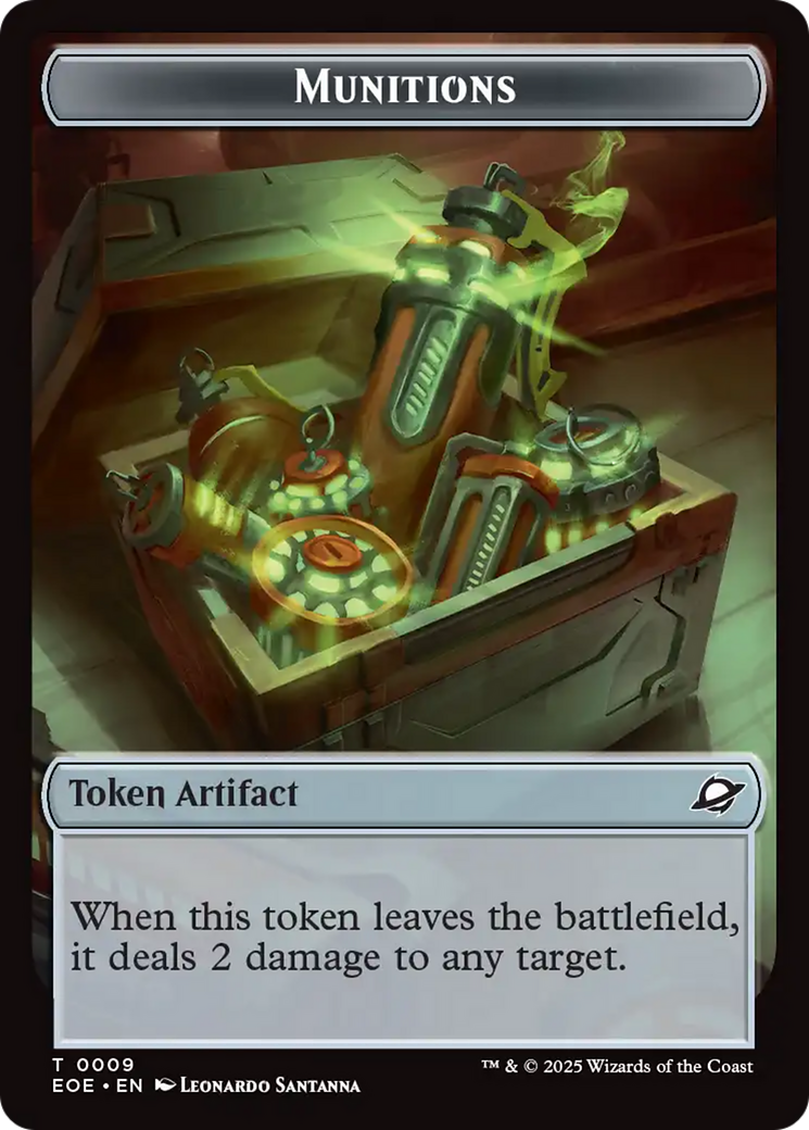 Robot // Munitions Double-Sided Token [Edge of Eternities Tokens] | The CG Realm