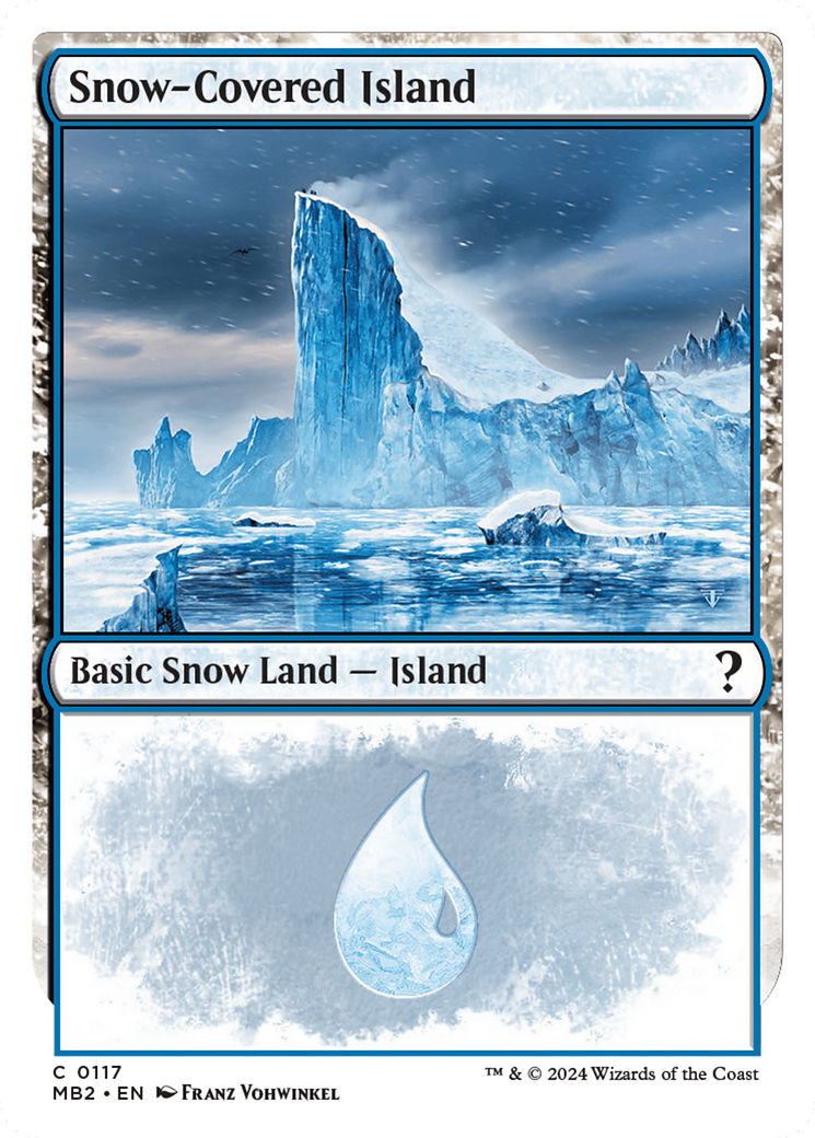 Snow-Covered Island (White Border) [Mystery Booster 2] | The CG Realm