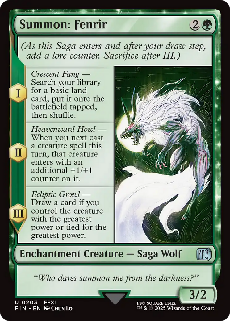 Summon: Fenrir [FINAL FANTASY] | The CG Realm