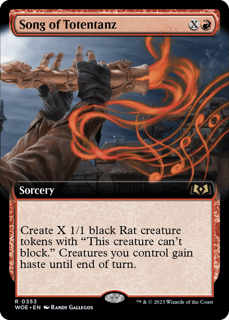 Song of Totentanz (Extended Art) (WOE-353) - Wilds of Eldraine: (Extended Art)