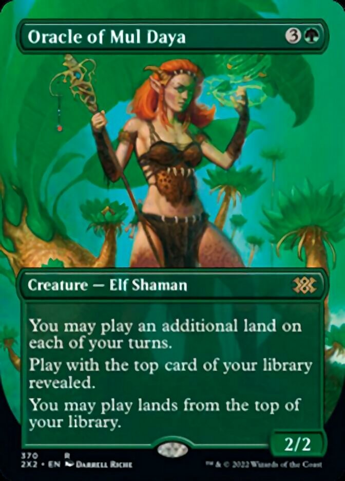 Oracle of Mul Daya (Borderless Alternate Art) [Double Masters 2022] | The CG Realm