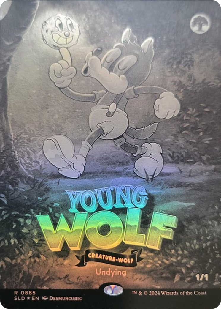Young Wolf (Black & White Foil) [Secret Lair Drop Series] | The CG Realm