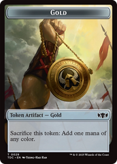 Elemental (0016) // Gold Double-Sided Token [Tarkir: Dragonstorm Commander Tokens] | The CG Realm