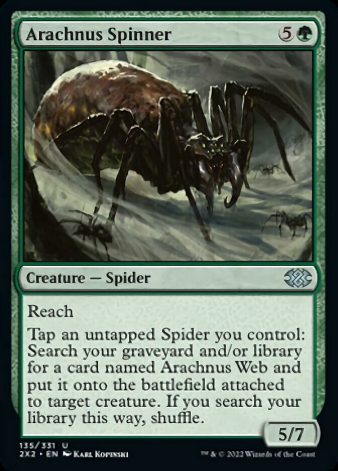 Arachnus Spinner [Double Masters 2022] | The CG Realm