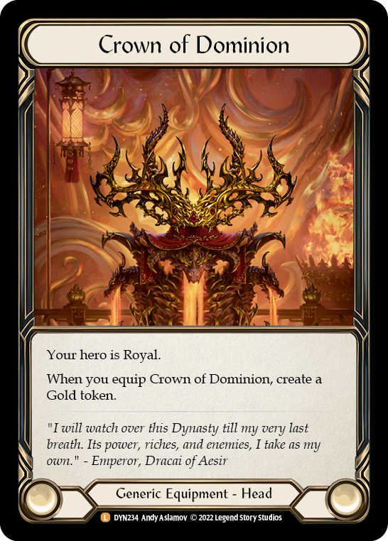 Crown of Dominion [DYN234] (Dynasty)  Rainbow Foil | The CG Realm