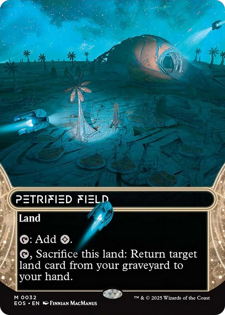 Petrified Field (0032) (Borderless) [Edge of Eternities: Stellar Sights] | The CG Realm