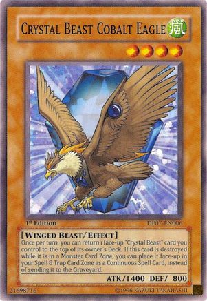 Crystal Beast Cobalt Eagle (DP07-EN006) - Duelist Pack 7: Jesse Anderson Unlimited