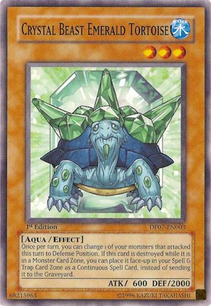 Crystal Beast Emerald Tortoise (DP07-EN003) - Duelist Pack 7: Jesse Anderson Unlimited