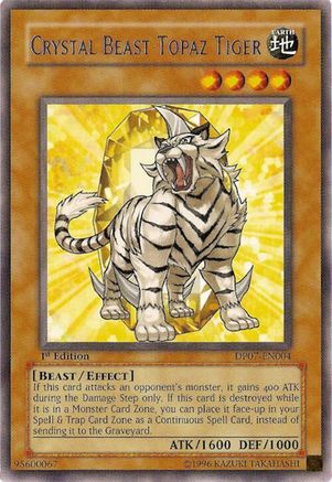 Crystal Beast Topaz Tiger (DP07-EN004) - Duelist Pack 7: Jesse Anderson Unlimited