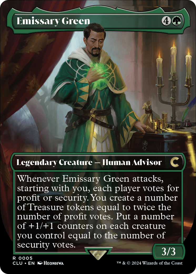 Emissary Green (Borderless) (CLU-005) - Ravnica: Clue Edition